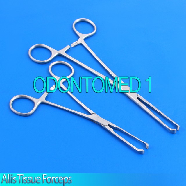 Set Of 2 Premium O.r Grade Allis Tissue Forceps Clamps 5x6 Teeth 7"+10