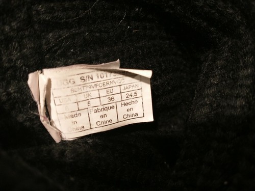 UGG Cardy II Wolle lässige Stiefel Kinder 6 passt Damen US7,5-8 #1017328K schwarz 170 $ - Bild 9 von 9