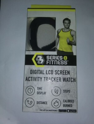 SERIES 8 FITNESS DIGITAL LCD SCREEN ACTIVITY TRACKER WATCH-NEW IN PACKAGE!!***
