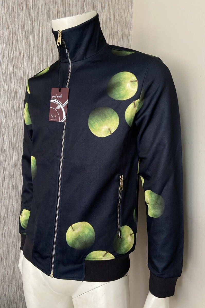 PAUL SMITH 50th ANNIVERSARY APPLE PRINT TRACK JACKET SIZE S RETAIL