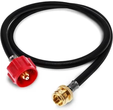 4 Ft Propane Adapter Hose 1Lb to 20Lb Converter for Tank QCC1/ Type 1 Gas Grill