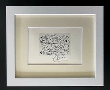 🔥 Joan Miro | Vintage 1958 Signed Colorful Print | Mounted and Framed Buy Now!!