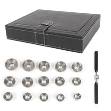Fit Breitling Removal Tool opener Set/Kit 15 Dies Watch Back Case Opener Die
