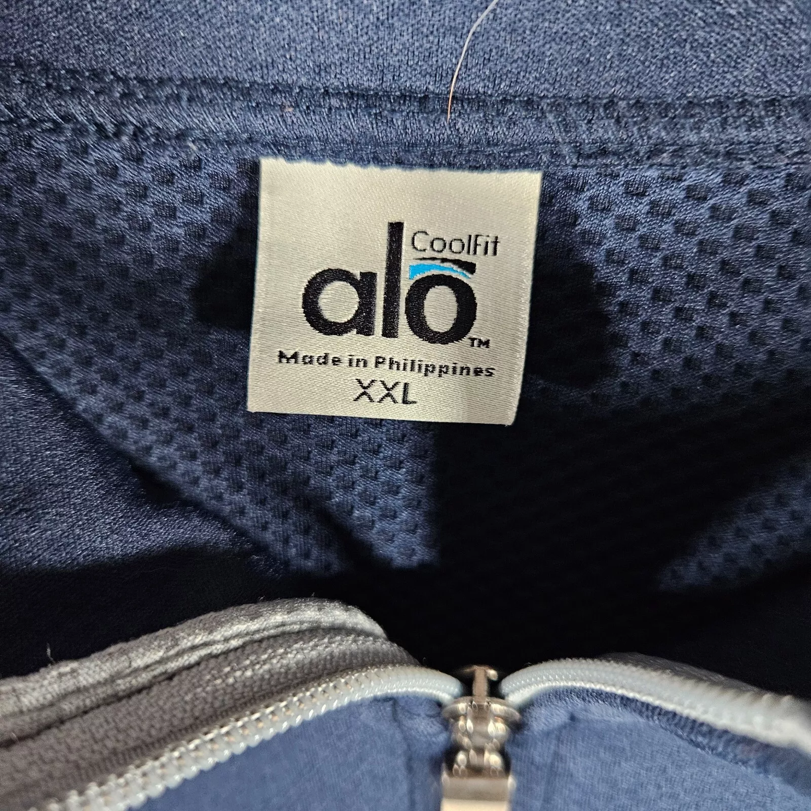 alo-yoga coolfit full zip stretch yoga track jacket