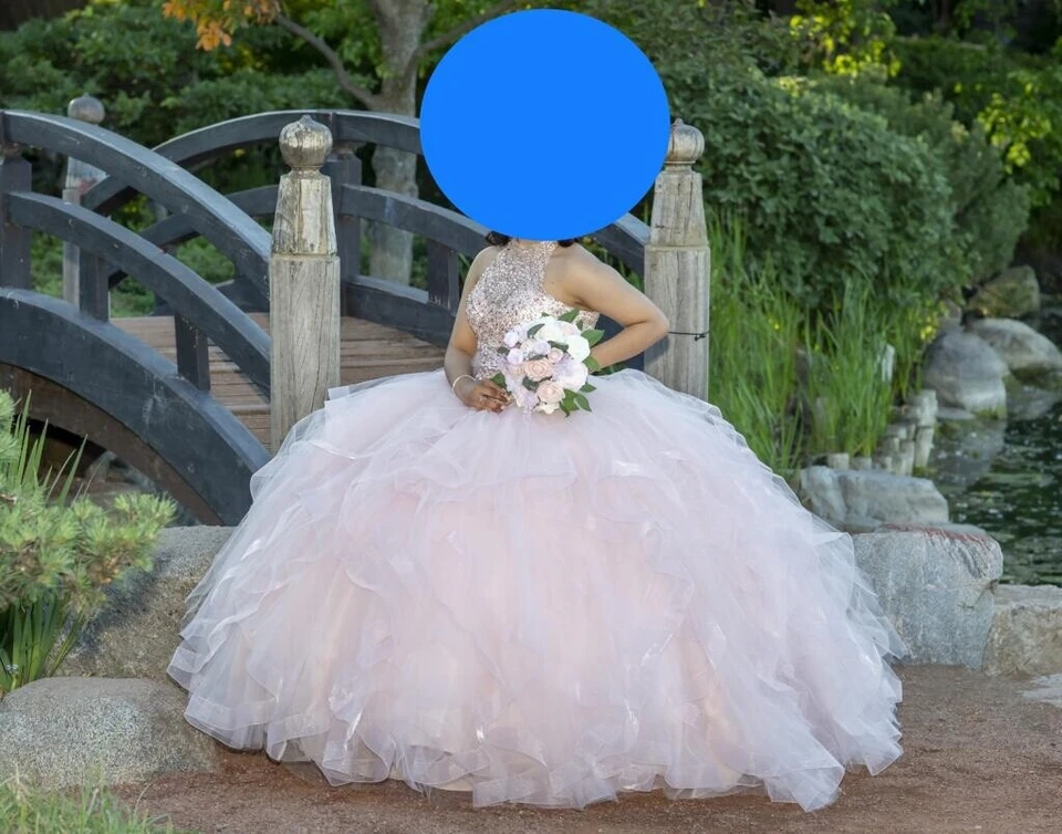 mori lee Vizcaya Blush Pink 89189 Quincianera dress - Image 2 of 2