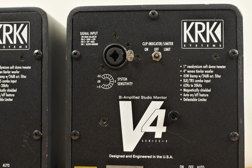 KRK V4 Bi-Amplified Studio Monitors Powered Speakers Pair with Power Cord - Picture 11 of 20
