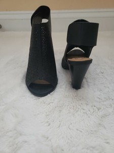 black sandal booties