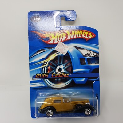 Hot Wheels 1935 Cadillac Caddy Gold with Black Fenders Diecast Die