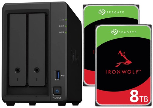 Synology DiskStation DS723+ NAS Server 16TB (2x8TB) Seagate IronWolf - Afbeelding 2 van 4