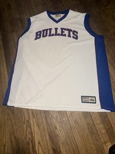 Men's Adult Baltimore Bullets Majestic NBA Hardwood Classics Warm Up Jersey 