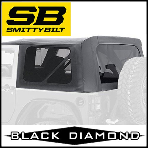 Smittybilt Replacement Soft Top Tinted Windows fits 0709 Jeep Wrangler