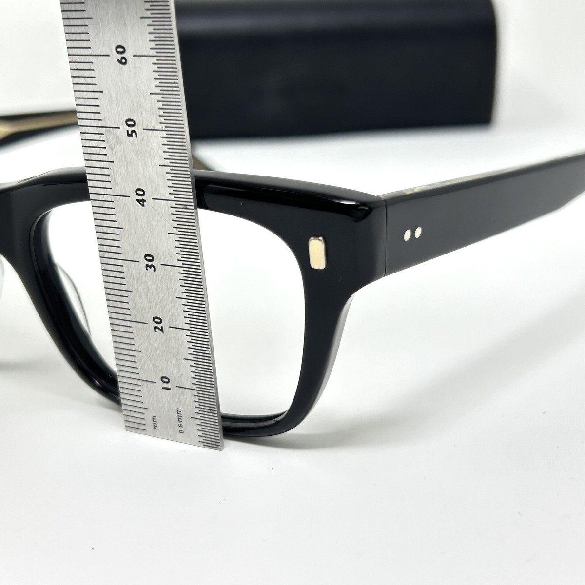 eyevan Del Prado Eyeglasses Frame Black PBK/G Made In Japan eyevan Del Prado Eyeglasses Frame Black PBK/G Made In Japan