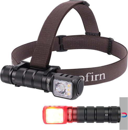 Headlamp Rechargeable, Sofirn HS42 Headtorch 2000 High Lumens Max, Red Light ... - Picture 9 of 12