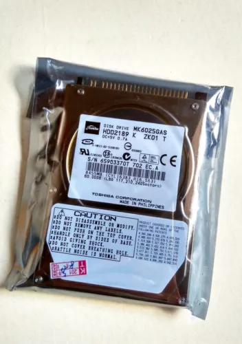  Toshiba 60 GB 4200 RPM 2.5" IDE PATA HDD MK6025GAS Hard Drive For Laptop 