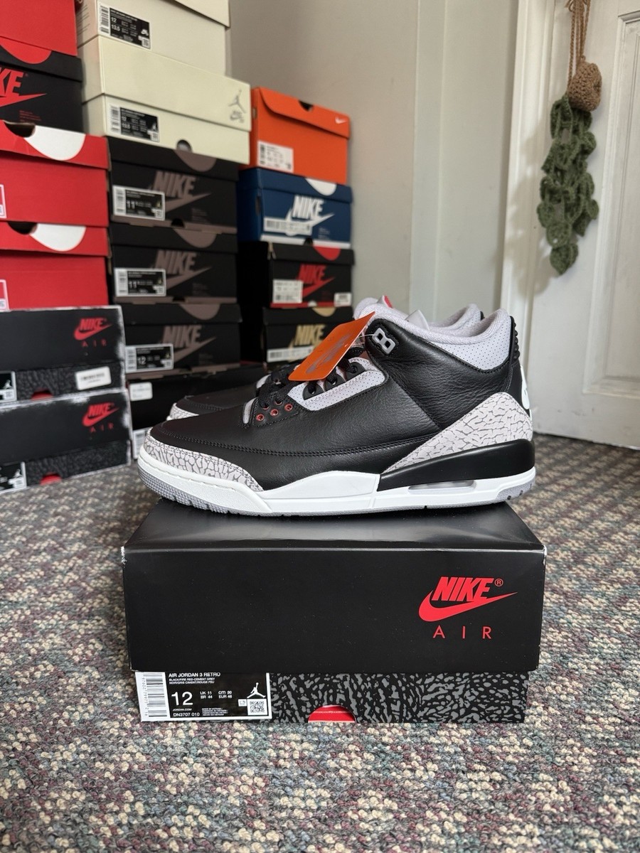 Retro Black Cement Lace Jordan Size 12 Nike Air Jordan Retro OG