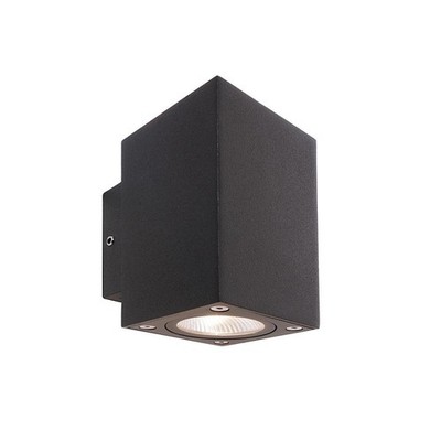 KapegoLED Wandleuchte CUBODO II DOUBLE MINI, 220-240V, 9W, dunkelgrau transparen