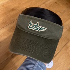 Legacy USF Bulls Visor Hat Cap South Florida Tampa Green Cotton Womens Mens