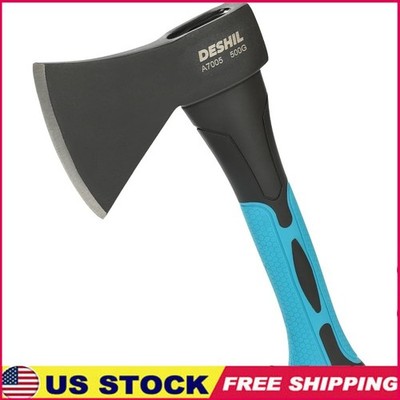 Durable Camping Axe Fiberglass Handle Multi-Use Hatchet Outdoor Tool Heavy Duty