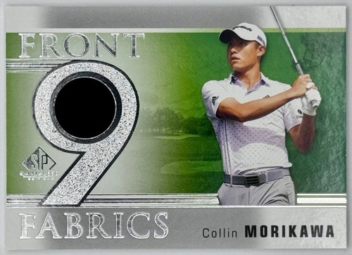 COLLIN MORIKAWA 2021 Upper Deck SP Game Used #F9-CM Front 9 Fabrics PGA