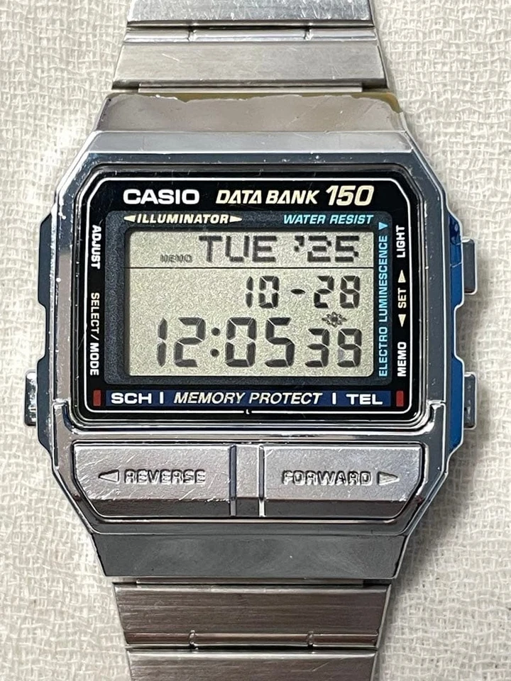 Casio Data Bank DB-1500 Reloj Hombre Digital Cuarzo Acero Inoxidable... - Imagen 2 de 4