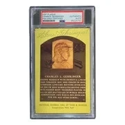 Tarjeta de placa firmada por Charlie Gehringer 4x6 de los Tigres de Detroit de la corte PSA/DNA 85025750 Foto 3 de 4