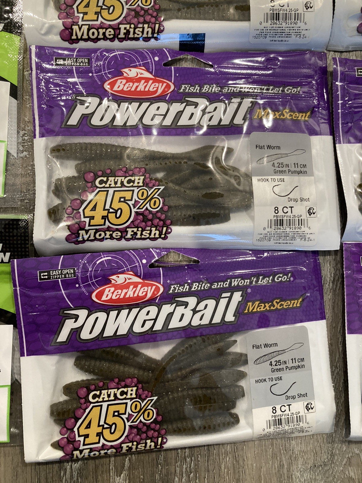 Lot of 48 Sealed Packs Mixed Soft Plastics - Kalin’s - PowerBait Mister Twister - Image 14