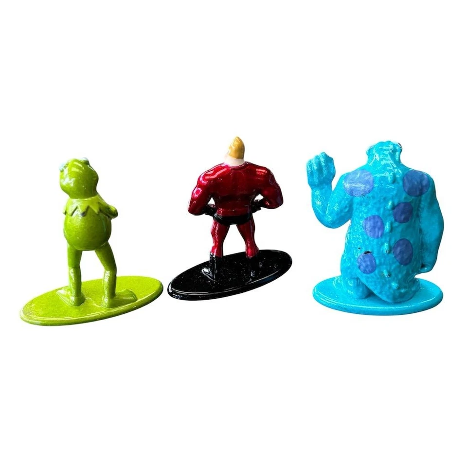 Disney Pixar Nano Metalfigs Set Mr. Incredible Kermit Sulley Figures - Image 2 of 3