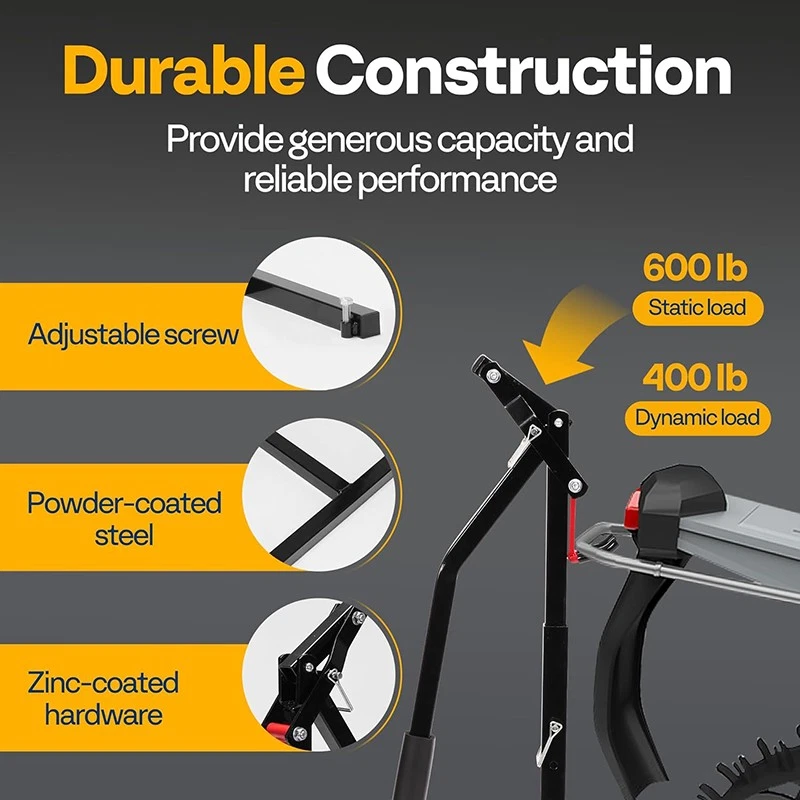 Snowmobile Lever Lift Stand, Adjustable Height 15.2" to 33.9", 600 Lbs Capacity - Image 3 of 4