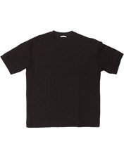 T-shirt uomo ZARA top XL cotone nero AF08