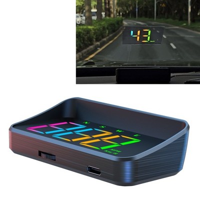 M2S HUD Color Digital Auto GPS Speedometer Big Font Projection Head Up Display