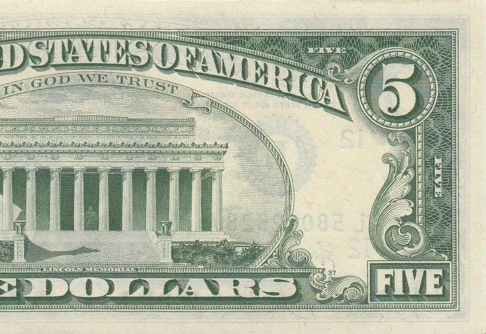 1963-A FEDERAL RESERVE NOTE "SAN FRANCISCO" $5 (( GEM UNC )) - Image 3 of 4