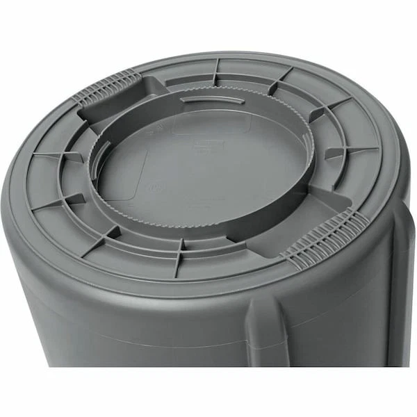Rubbermaid Commercial Fg264360gray Brute 44 Gal Round Heavy Duty Plastic Can, - Image 2 of 4