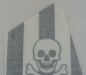 Lego Sail From 6268 Renegade Runner Black & White Stripes Skull Crossbones