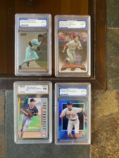 4 Graded Nomar Garciaparra Baseball Cards - 1995-98 - 1 Mint 10/3 PGS 9