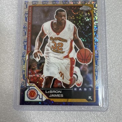 2025-26 TOPPS CHROME MCDONALD'S ALL-AMERICAN LEBRON JAMES MCFLURRY REFRACTOR 