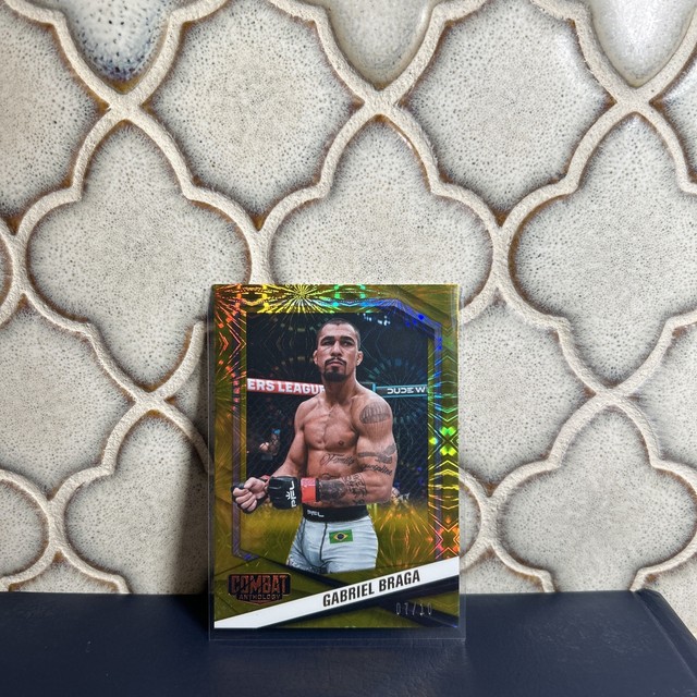 2025 Combat Anthology - Gabriel Braga #77 - Gold Fireworks 06/10 PFL