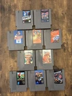 Vintage Video Games Lot of 10 1980s Nintendo NES Games Untested