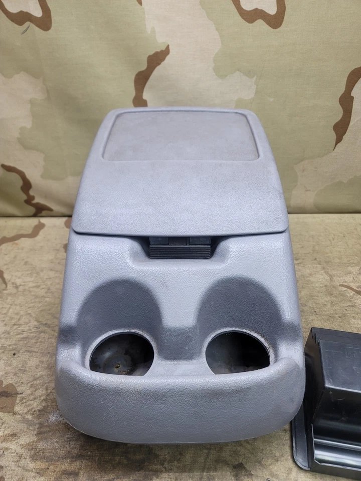 1994 1995 1996 Ford F-150 F-250 F-350 Opal Gray Grey Center Console OEM Bronco  - Image 2 of 4