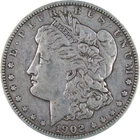 1902 Morgan Dollar F Fine 90% Silver $1 US Coin Collectible