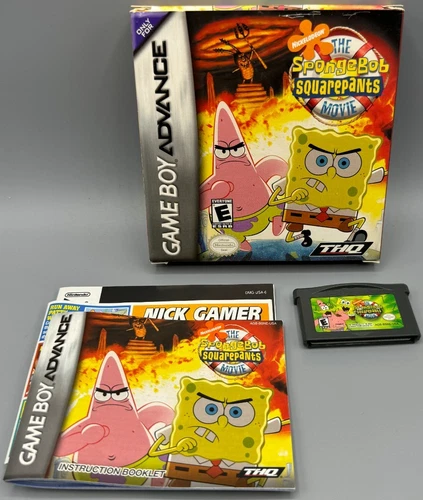 The Spongebob Squarepants Movie Nintendo Game Boy Advance CIB Complete W/ Manual