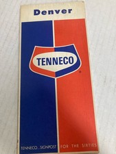 TENNECO OIL DENVER (PIKES PEAK)  ROAD MAP  1063 24"X 18" NICE CONDITION