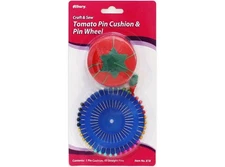 Allary Tomato Pin Cushion and Pin Wheel with Straight pins