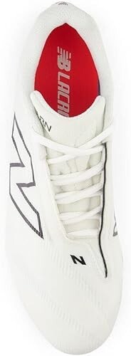 New Balance Unisex BurnX4 Lacrosse Shoes white/ grey sz 12.5 W/box NEW - Picture 3 of 6