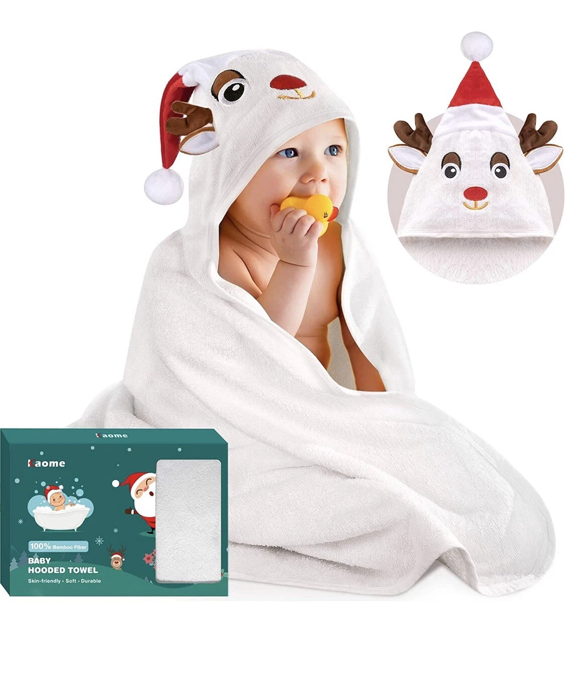 New Hooded Baby Bath Towel Organic Bamboo, Baby Towel With Hood 0-5y