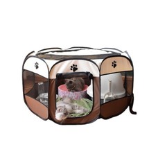 Recinto per Cani da Interno Box per Animali Cuccioli Gatti Pieghevole 115x61cm