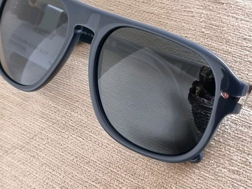 PERSOL 3310-S POLARISED SUNGLASSES POLISHED NAVY BLUE AND TORTOISESHELL A CLASSI - Picture 5 of 12