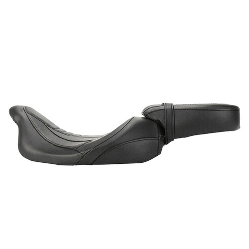 Driver Passenger Seat Durable Detachable Leather Fit For Harley Road King 09- 21 - Picture 5 of 14