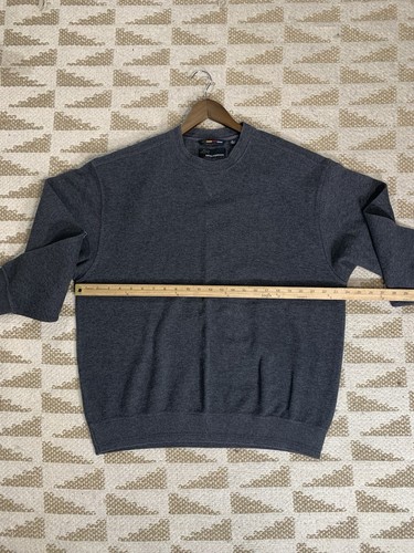 Men’s XL Greg Norman Crew Neck Sweater Cotton GrayKnit SKU #98 - Picture 7 of 7