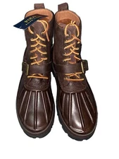 Polo Ralph Lauren Oslo High Men's 10.5D Boots Dark Brown