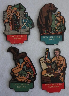 1956 Gardner Games Walt Disney's Davy Crockett Adventures Game Card Parts